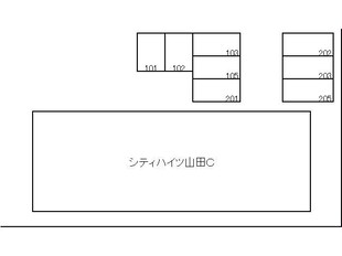 シティハイツ山田Ｃの物件外観写真